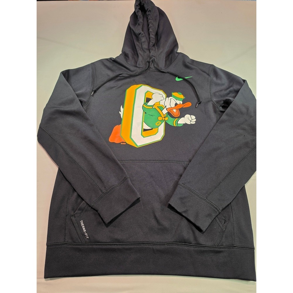 Nike Oregon Ducks Therma-FIT Hoodie "the pick" anniversary Donald duck mens S
